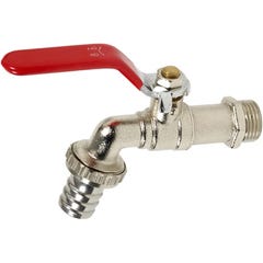 Robinet de puisage ACS (robinet extérieur) - D : 20/27-26/34 - Tétine : D21 - Poignée rouge 0