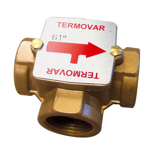 Vanne 3 voies thermostatique1" THERMOVAR Thermador 61°C