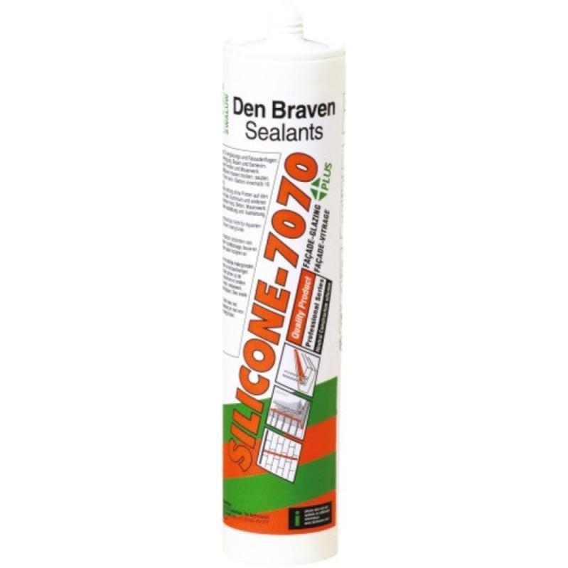 Mastics bâtiment miroiterie silicone neutre alcoxy 7070 Plus coloris gris 7045 cartouche 300 ml