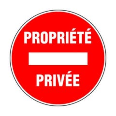 Disque d'interdiction - 'Propriété privée' 0