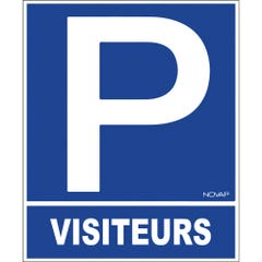 Panneau Parking visiteurs - Rigide 330x400mm - 4181028 0