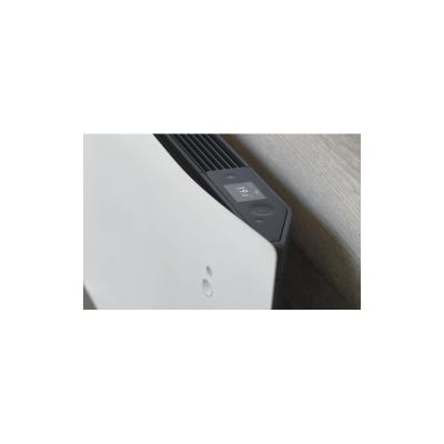Radiateur électrique connecté lumineux horizontal DIVALI 750W blanc carat - ATLANTIC - 507608