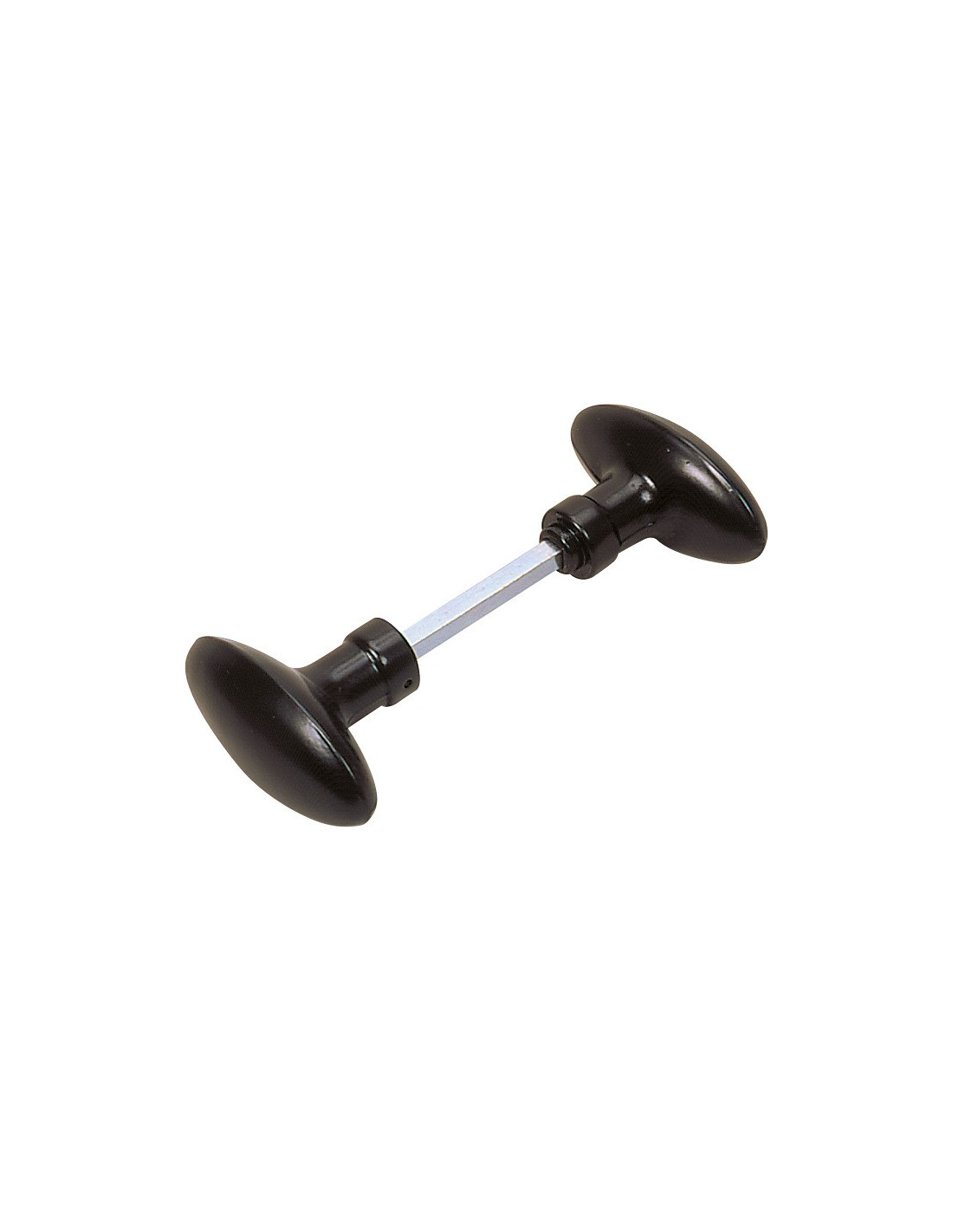 Bouton double ovoïde 7 cataphorèse noir