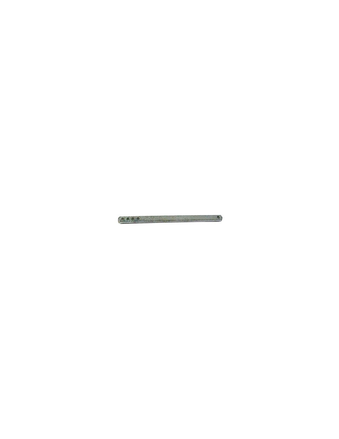 Bouton et béquille aluminium poli carré seul 7 x 120
