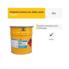 Protection incolore pour sols SIKA Sikagard 681 Protection - 22L 1