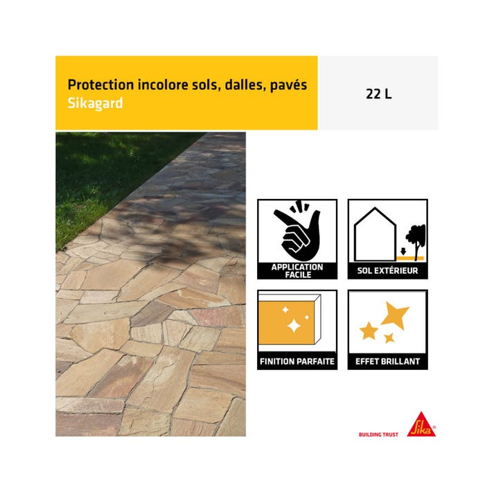 Protection incolore pour sols SIKA Sikagard 681 Protection - 22L 3