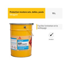 Protection incolore pour sols SIKA Sikagard 681 Protection - 11L 1