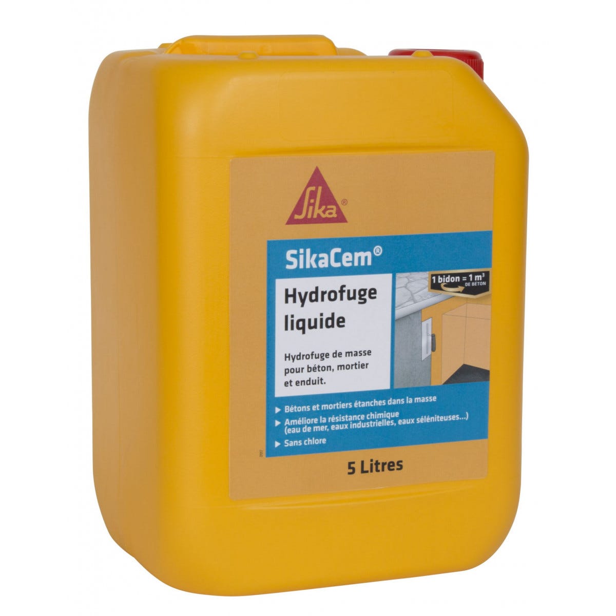 Hydrofuge De Masse Sikacem Hydrofuge Liquide 0
