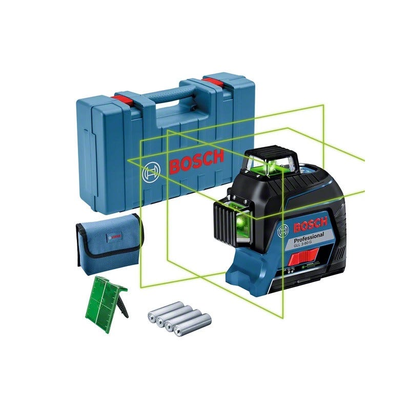 Bosch - Laser lignes vert 360° jusqu'à 30 m - GLL 3-80 G Bosch Professional 0