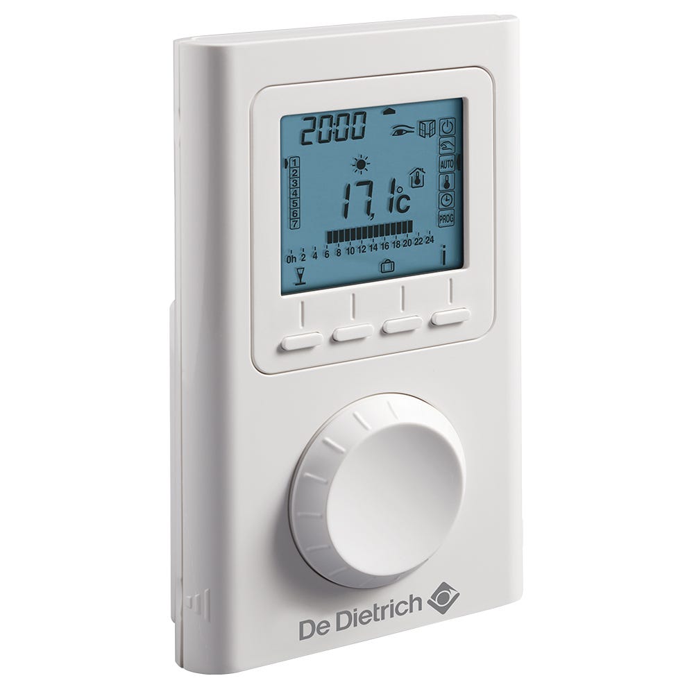 Thermostat d'Ambiance Filaire Contact sec Programmable AD 337 De Dietrich Compatible toutes chaudières 0