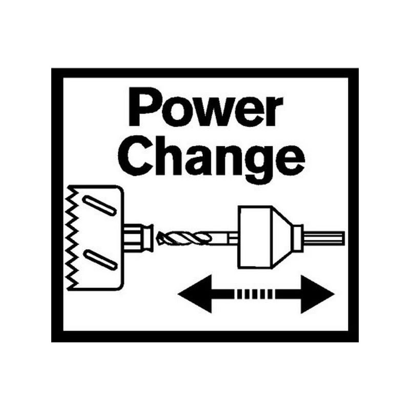 Scie cloche Power Change, Sheet Metal, Ø : 48 mm, Vitesse de rotation tr/mn INOX 90, Vitesse de rotation tr/mn acier 180 1