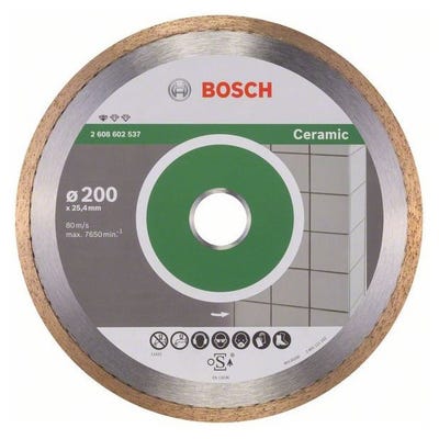 Disque à tronçonner diamanté Standard for Ceramic D. 200 x 25,4 mm Bosch