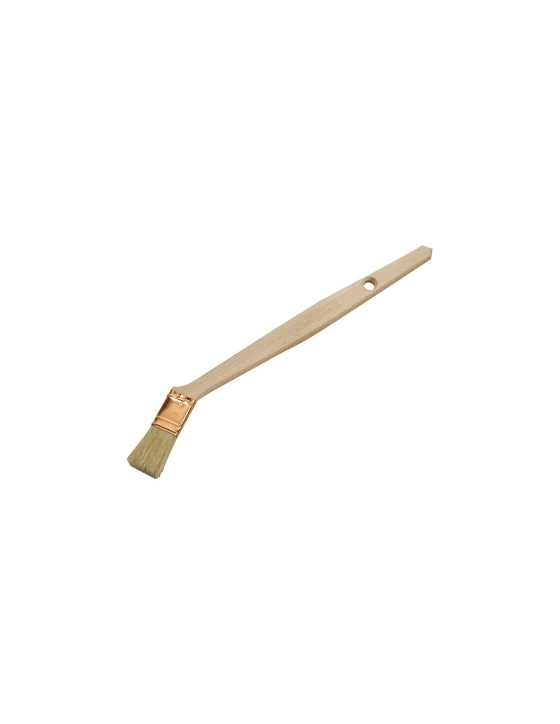 6 Pinceau radiateur manche coudesoies pures manche bois 35 mm