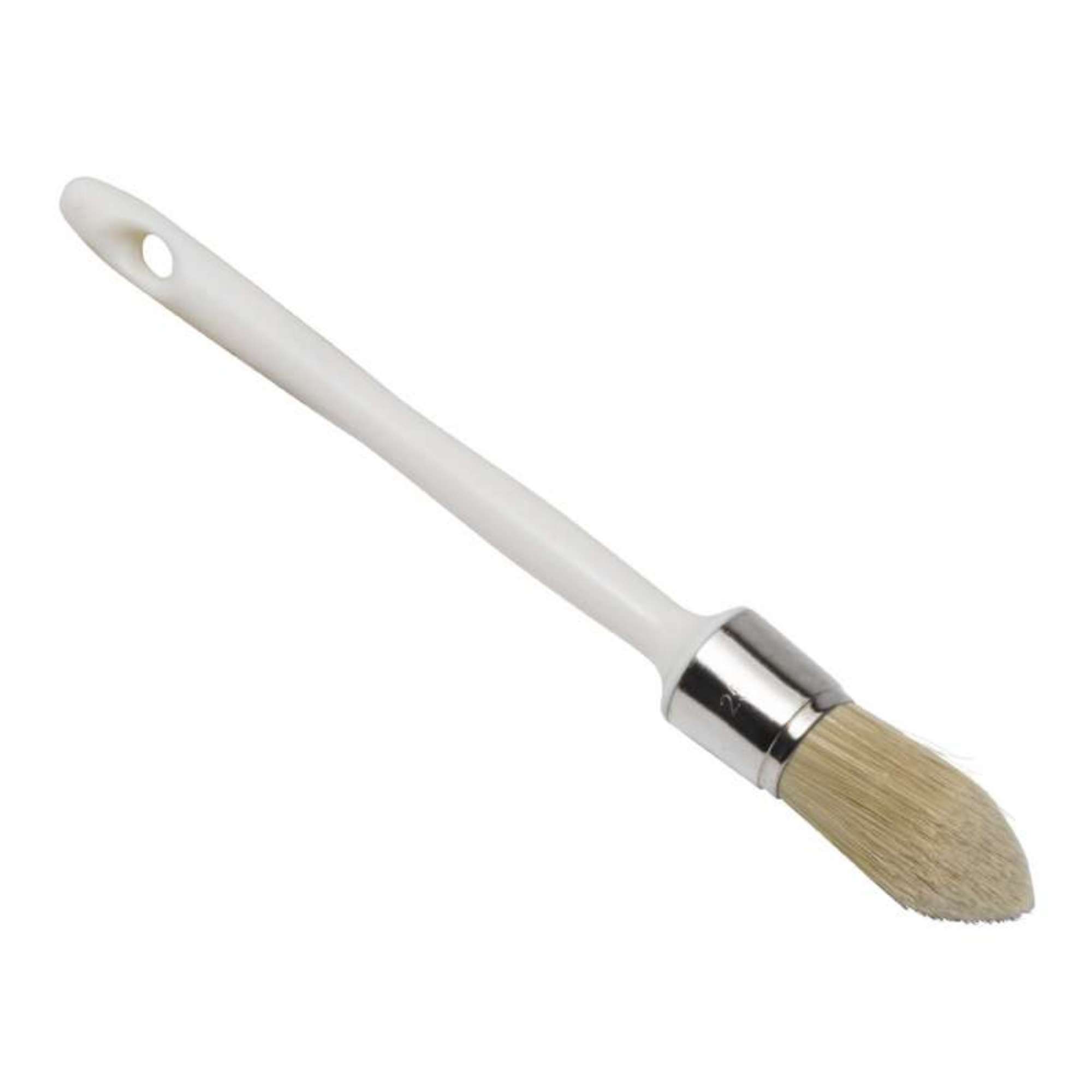 Pinceau rond manche en ABS blanc Savy 25mm