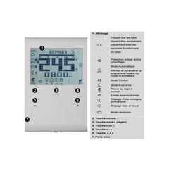 Thermostat d'ambiance digital et programmable SIEMENS RDE100 1