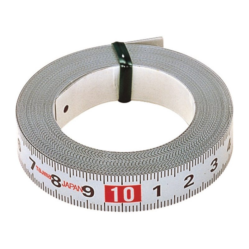 Mètre-ruban longueur 1 m largeur de bande 13 mm mm/cm autocollant TAJIMA 0