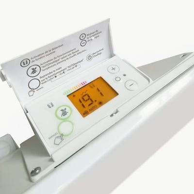 Noirot Excellence - Radiateur A Chaleur Douce Intégrale Cdi - Horizontal 1000w - Blanc - Fabrication Française - Programmable