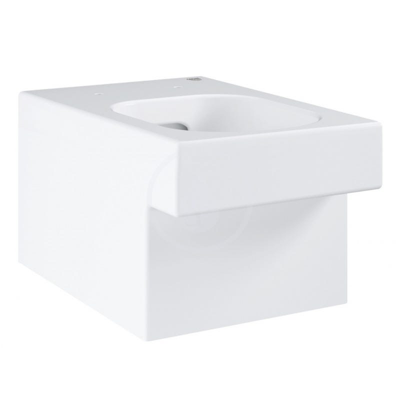 Grohe Cuvette Cube Ceramic sans bride avec fixations invisibles Blanc alpin + Abattant softclose (CubeCeramic) 1