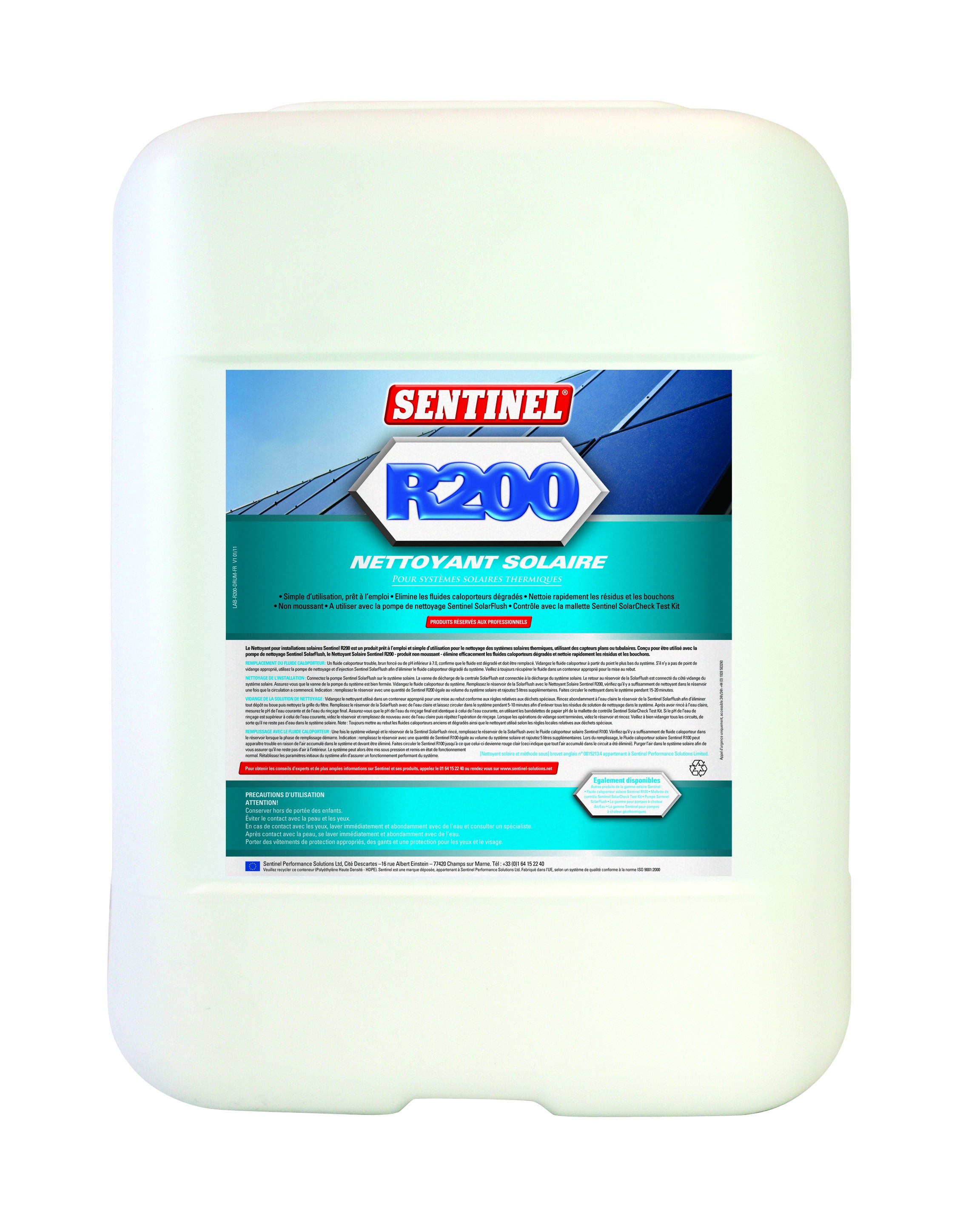 Nettoyant Solaire R200 - Jerrican De 20l