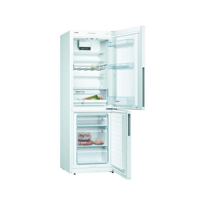 Réfrigérateurs combinés 287L Froid Brassé BOSCH 60cm E, KGV33VWEAS 1