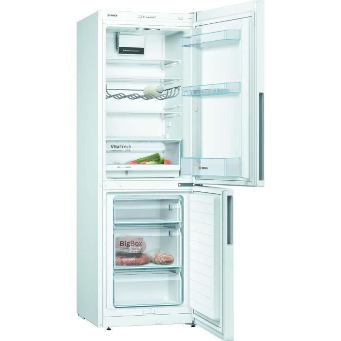 Réfrigérateurs combinés 287L Froid Brassé BOSCH 60cm E, KGV33VWEAS 3
