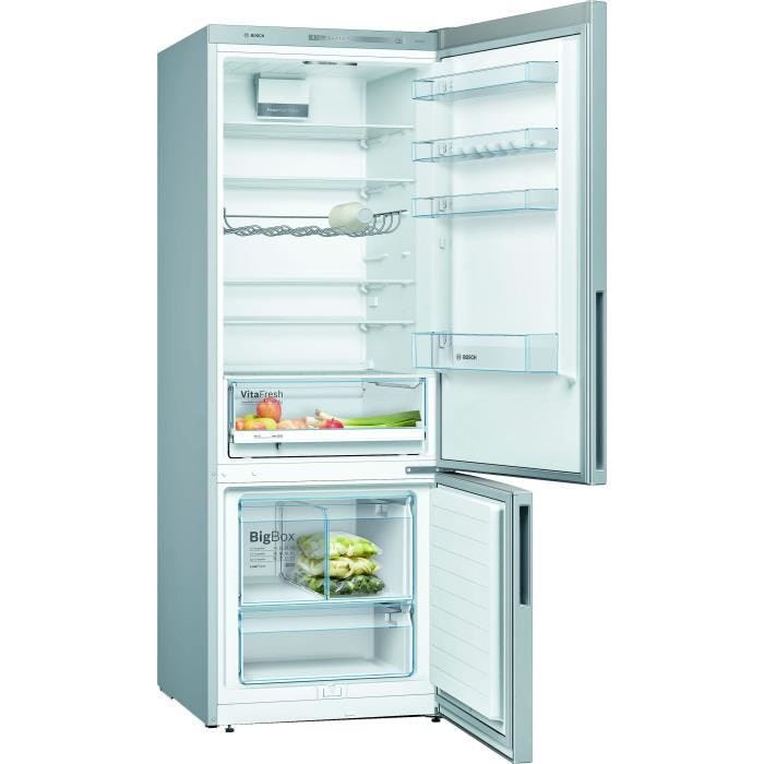 Réfrigérateurs combinés 376L Froid Brassé BOSCH 70cm E, KGV58VLEAS 3