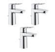 Lots de 3 Robinets lavabo Grohe BauLoop Taille S