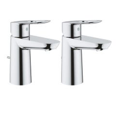 GROHE Lot de 2 Mitigeurs lavabo BauLoop Taille S 0