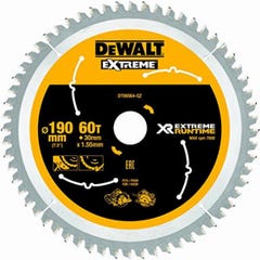 Dewalt DT99564-QZ Lame de scie circulaire sans fil XR Runtime 190x30mm 60 dents 4