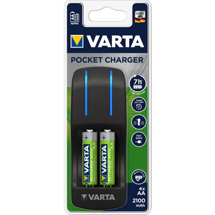 Chargeur Easy Energy Pocket + 4 Aa 2100mah - Varta 0