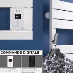 Atlantic Adelis radiateur sèche-serviettes connecté digital étroit 750W, Anthracite (861931) 2