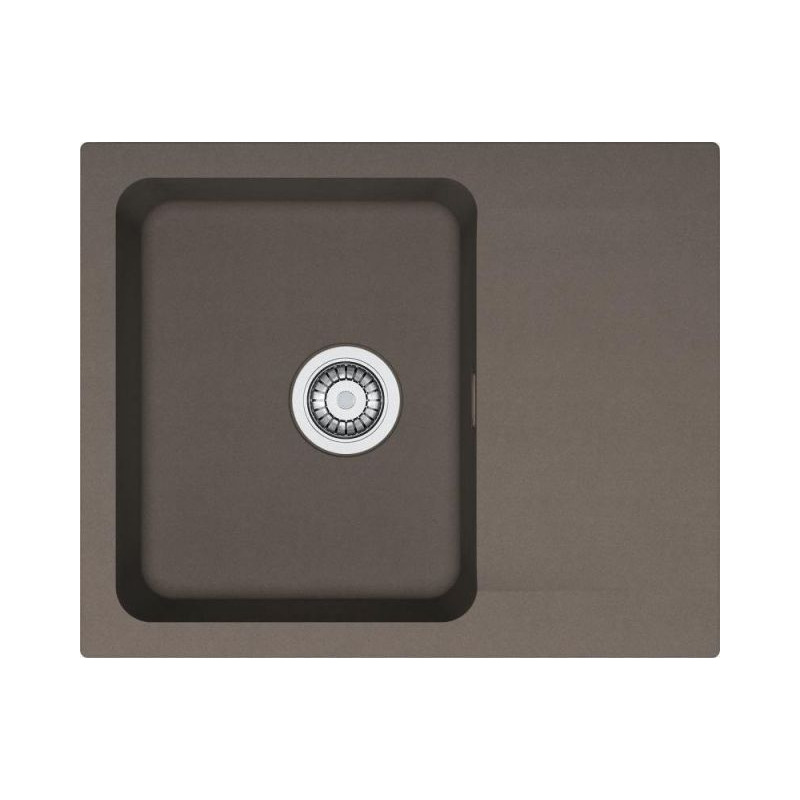 Franke Orion Évier avec égouttoir réversible OID (611-62), Tectonite, 62x50cm, Vulcan (OID611-62V)