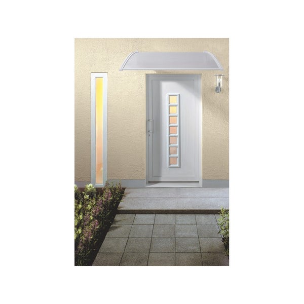 Auvent - Marquise porte d'entrée Valentine - stucture - Translucide, L : -  120 cm, Profondeur totale - 70 cm ❘ Bricoman