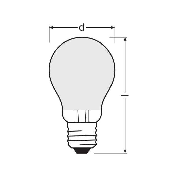 OSRAM Ampoule LED Standard verre dépoli - 10W équivalent 100W E27 - Blanc froid 2