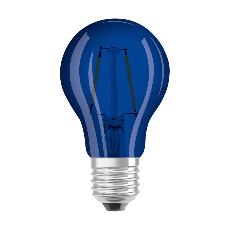 LED OSRAM 4058075434004 E27 forme standard 2.5 W = 15 W bleu (Ø x L) 60 mm x 105 mm 1 pc(s) 1