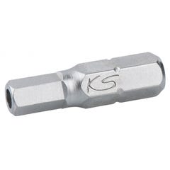 KS TOOLS 911.2938 Boîte de 5 embouts de vissage 6 pans percé L.25mm 1/4'' 2,5mm 0