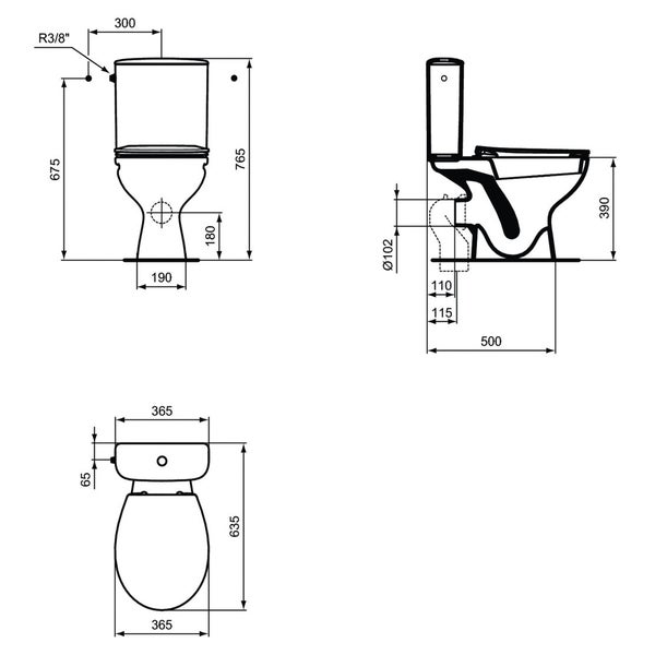 Fixations de Réservoir WC sur Cuvette Auto Etanches ❘ Bricoman