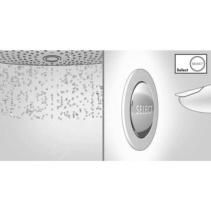 Système pour douche encastrée avec mitigeur thermostatique ShowerSelect Raindance Select E Hansgrohe 3