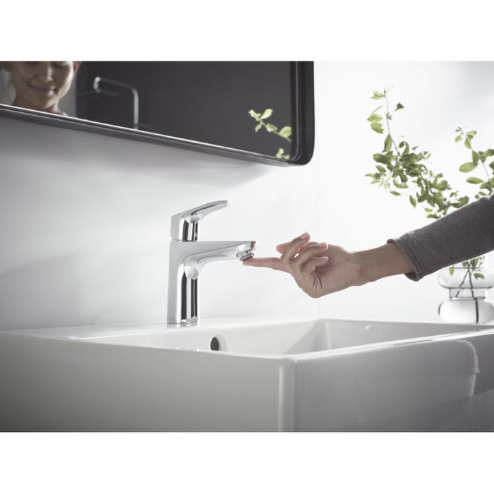 Hansgrohe Focus 100 Mitigeur de lavabo sans tirette ni vidage bas débit, chromé (31513000) 4
