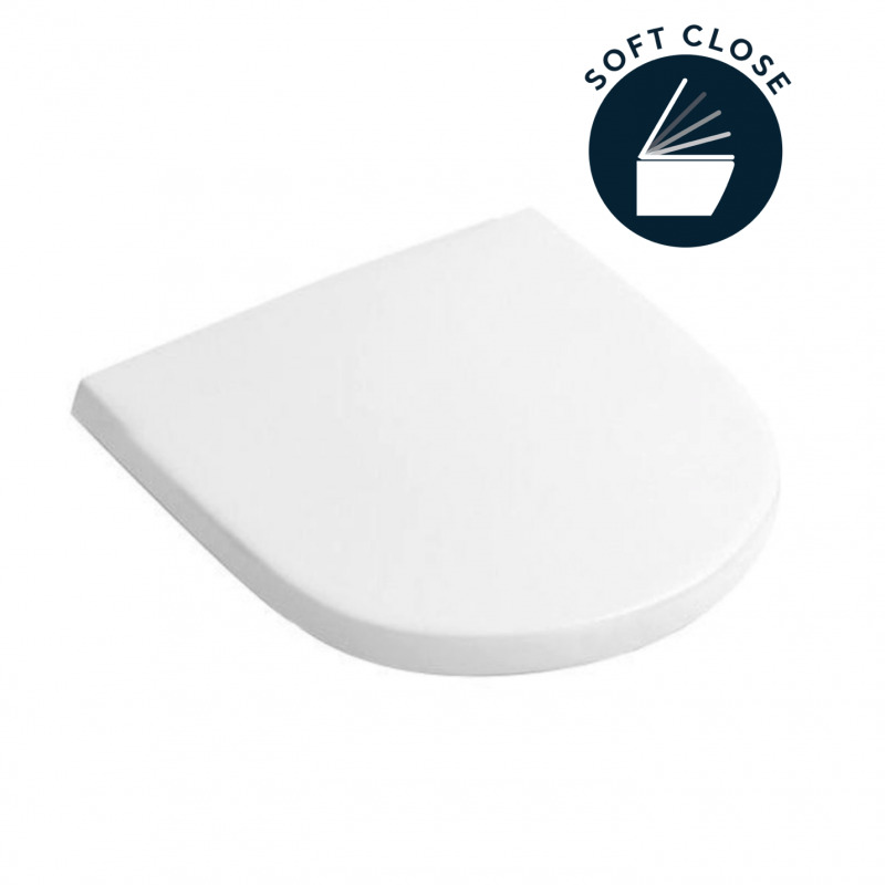 Villeroy & Boch Abattant amovible avec frein de chute O.Novo pour cuvette WC et WC suspendu (9M38S101)