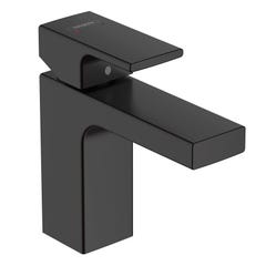 Hansgrohe Vernis Shape Mitigeur de lavabo ComfortZone 100 avec tirette et vidage synthétique, Noir mat (71561670) 0