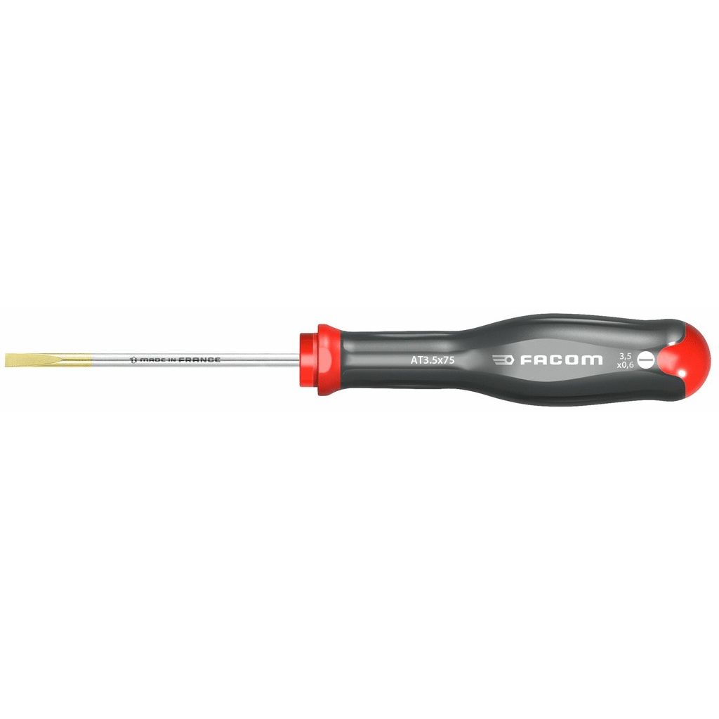 Tournevis Protwist plat 4 x 100 mm longueur totale 209 mm - FACOM - AT3X75