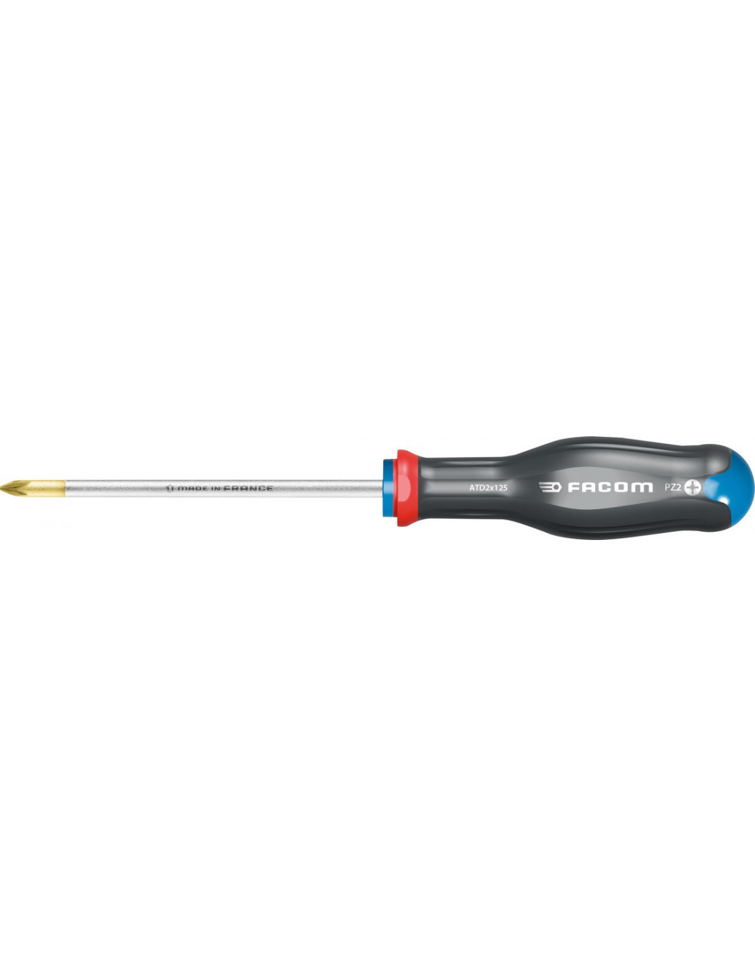 Tournevis Protwist® PZ0 3x75mm longueur totale 178mm - FACOM - ATD0X75