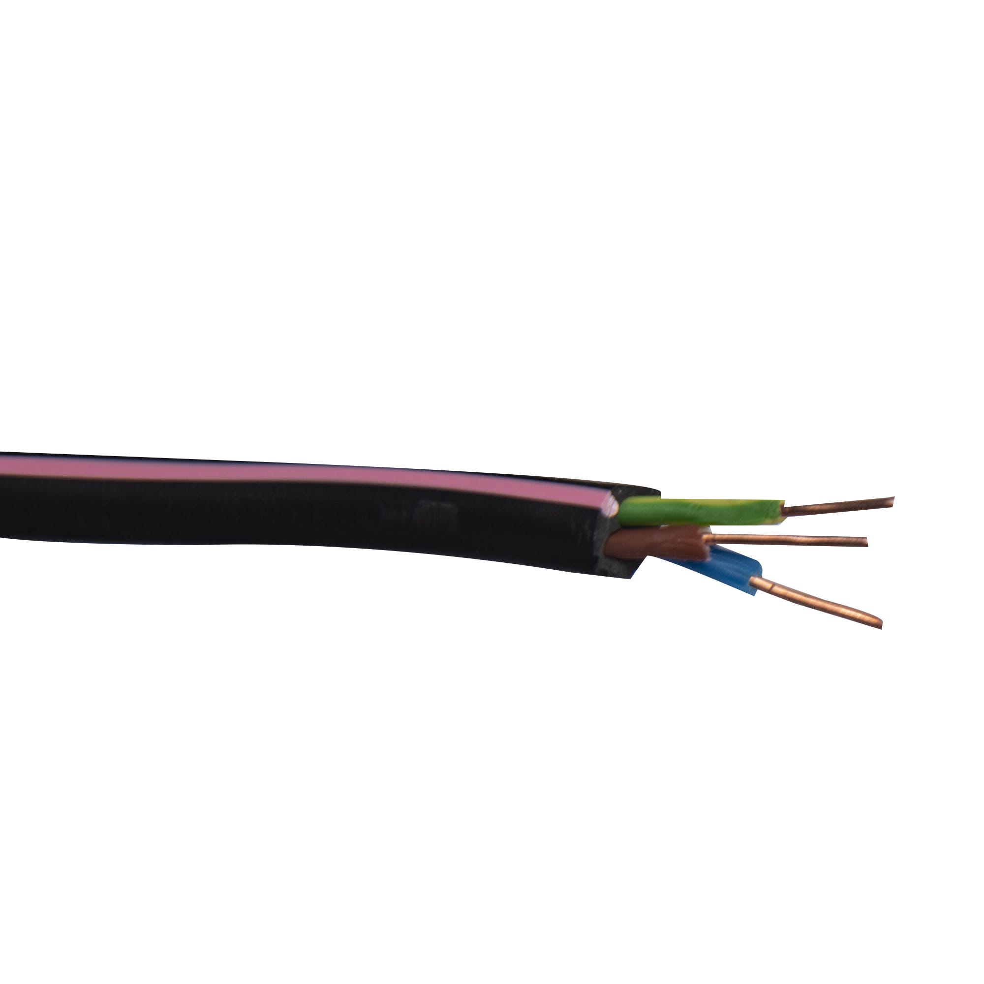 Câble d'alimentation électrique U1000R2V 3G1,5 Noir - 10m 3