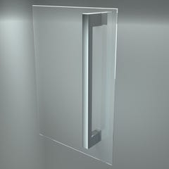 Schulte porte de douche coulissante, 120 x 200 cm, verre transparent, profilé aspect chromé 2