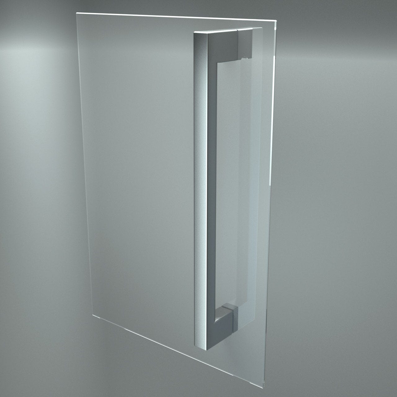Schulte porte de douche coulissante, 150 x 200 cm, verre transparent, profilé aspect chromé 2