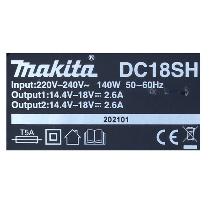Chargeur pour 2 batteries LXT Li-Ion 14,4 à 18 V - MAKITA DC18SH 2