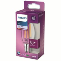 Philips Ampoule LED Equivalent 60W E14 Blanc froid Non dimmable 6