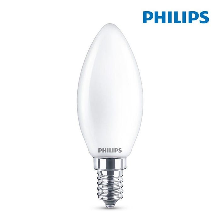 Ampoule LED bougie PHILIPS - EyeComfort - 4,3W - 470 lumens - 4000K - E14 - 93007 5