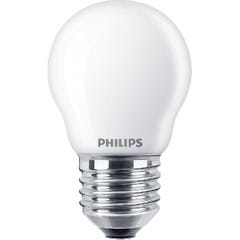 Ampoule LED sphérique PHILIPS - EyeComfort - 6,5W - 806 lumens - 2700K - E27 - 93019 0